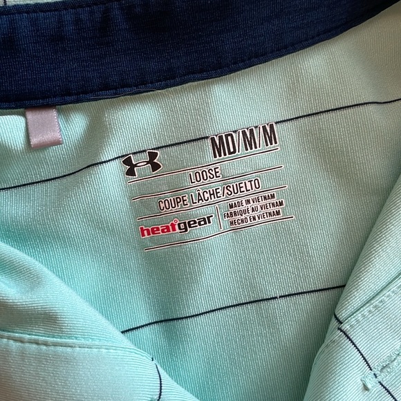 Men’s under armour medium polo ! Barely worn - Picture 2 of 4